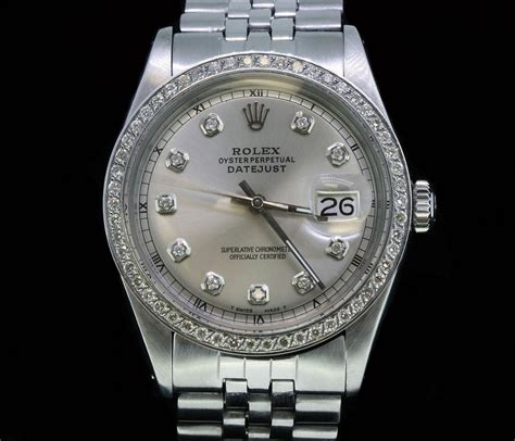 rolex oyster perpetual datejust diamanten|rolex datejust diamond bezel aftermarket.